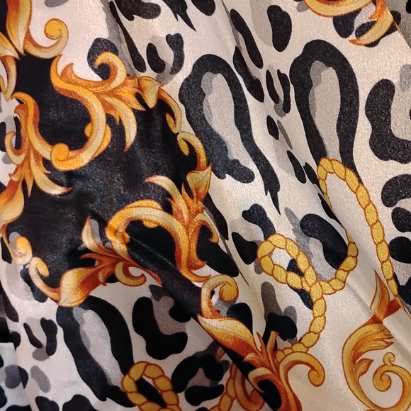 Midnight Velvet Plus Size Tilda Leopards Print Blank Faux-Wrap Dress 18W - Picture 10 of 14